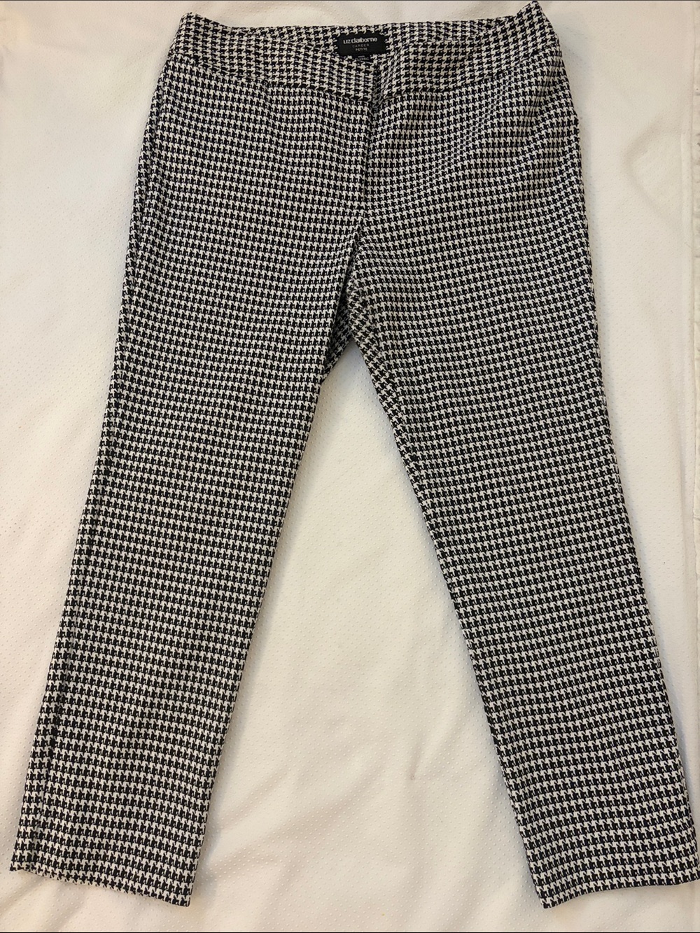 Liz Claiborne Black and White Houndstooth Dress Pants